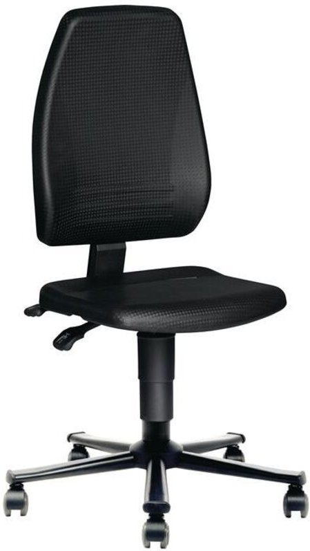 Arbeitsdrehstuhl Rollen Integralschaum schwarz 440-620 mm
