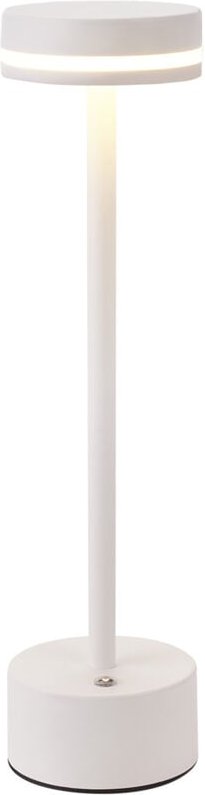 Tischlampe Kabellos led Tischleuchte Akku - Nachttischlampe Dimmbare mit usb-c Aufladbar Batterie Touch- Lampe Weiß Tisc...