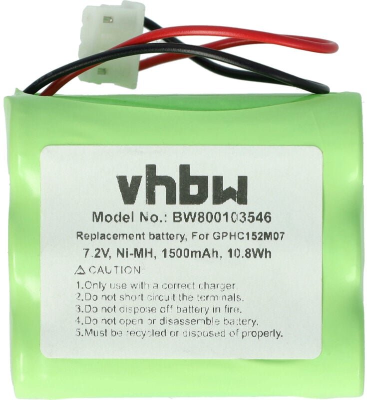 Akku kompatibel mit iRobot Braava 320, 321 Home Cleaner Heimroboter (1500mAh, 7,2V, NiMH) - Vhbw