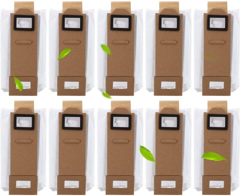 10 Stück Staubbeutel Zubehör für Roborock S7/ S7+ Plus/ S7 Maxv/ S7 Maxv Plus/ T7/ T7S Plus Absaugstation Beutel Staubsa...