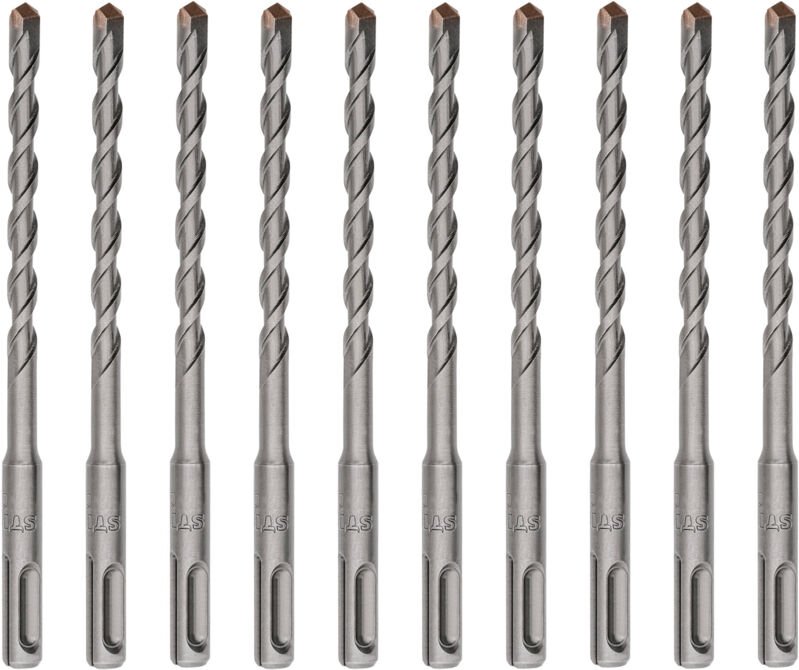 STIER SDS-plus-Bohrer, 10 Stück, Länge 160 mm, Durchmesser 10 mm, geeignet für Beton & Mauerwerk, Steinbohrer, Betonbohr...