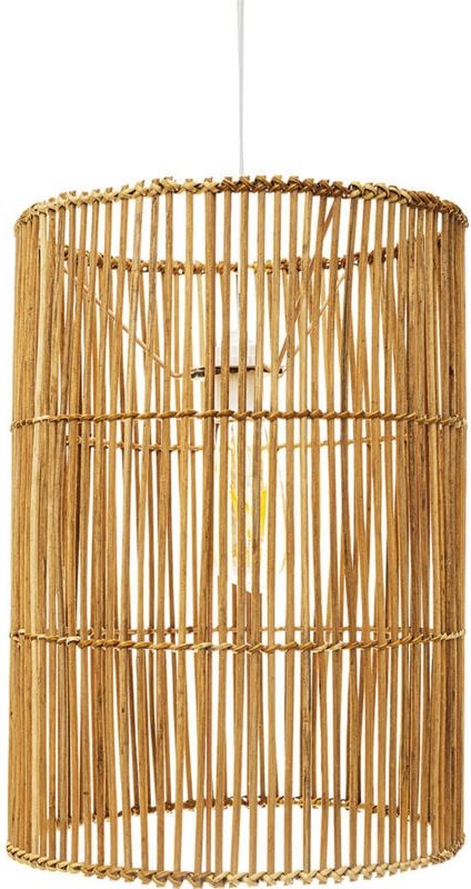 Privatefloor - Rattan-Deckenlampe - Hängeleuchte im Boho Bali-Design - An Natural wood