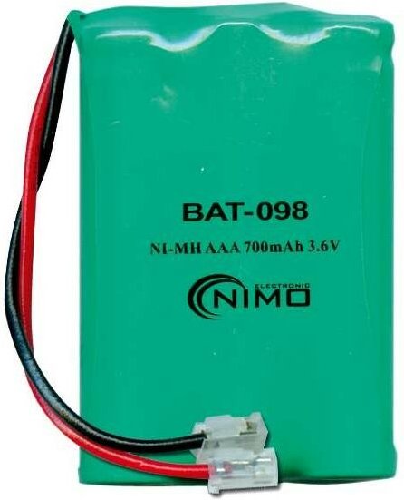 NI-MH-Batterie 3,6Vdc 700mA AAAx3 T207