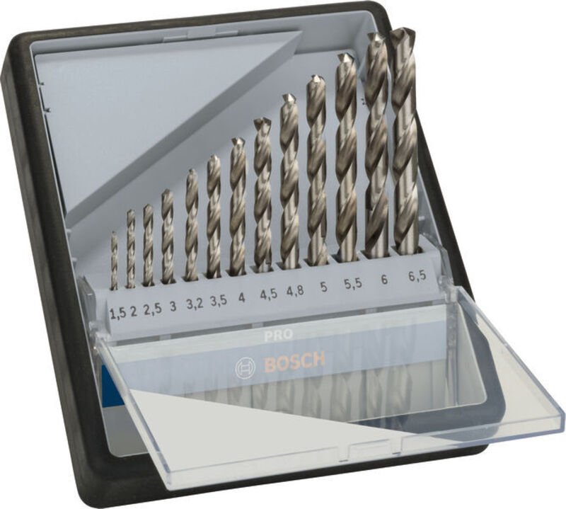 Thumbnail - Bosch PRO Metal HSS-G Spiralbohrer Set,13 - 2607010538