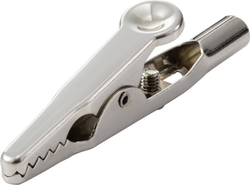 TRU COMPONENTS MSK-10 Krokodilklemme Nickel Klemmbereich max.: 7.9 mm Länge: 50 mm 1 St. Bulk