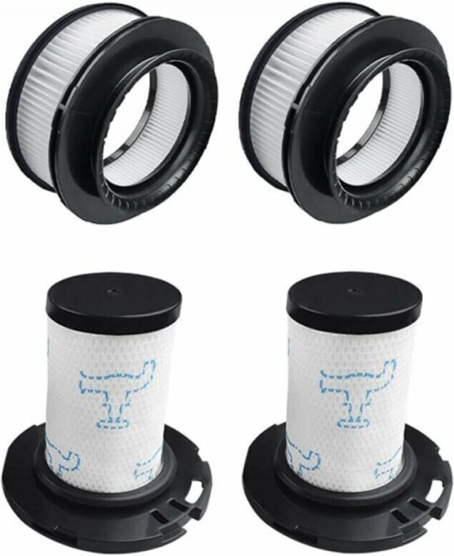 4 Filter-Kits für Rowenta-Staubsauger – (Ersatzfilter nach Motor ZR009008 und Schaumabscheiderfilter ZR009007)
