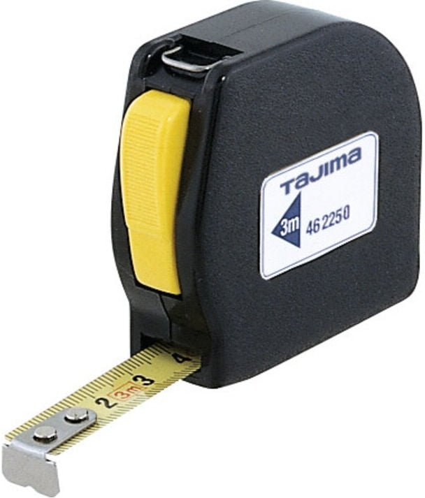 Rollbandmaß, mit automatischer Bandsperre, 3 m - Tajima
