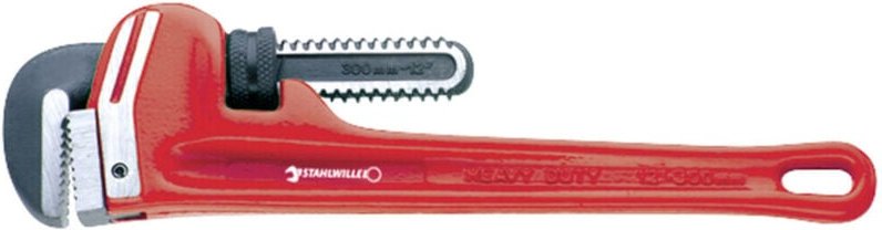 Thumbnail - Stahlwille - Heavy-duty'-Rohrzange Gr.24'' L.600mm Maul-W. max.90mm Kopf schwarz lackiert, poliert Griffe rot lackiert