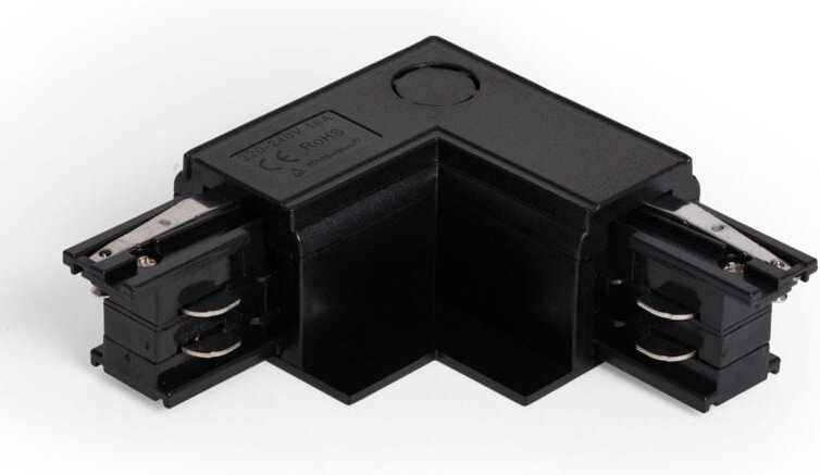 Thumbnail - Ledkia - Verbinder 'Right Side' Typ l für 3-Phasenstromschiene Unterputz/ Einbau Aluminium Schwarz