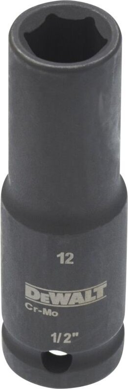 Steckschlüssel lang 12 mm 1/2 schlagfest - Dewalt