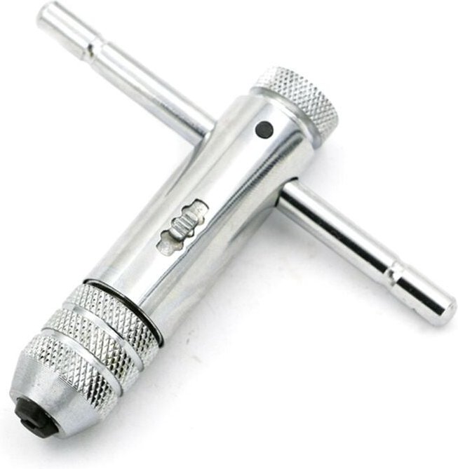 M3-M8 Einstellbare Ratsche Handgewindebohrer Gewindebohrer Armaturen mit Vorwärts- und Rückwärtsgang