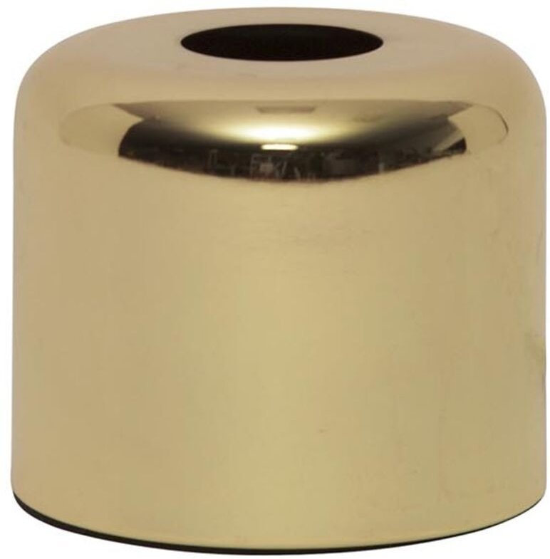 Star Trading - E27 Lampenbasis ,Glans', Metall, glänzendes Gold, h 10cm, ø 12cm