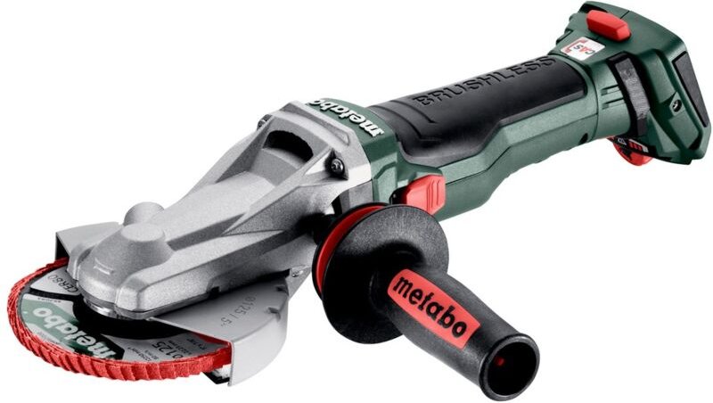 Metabo Akku-Flachkopf-Winkelschleifer 18 LTX BL 15-125 Quick ohne Akku und Ladegerät