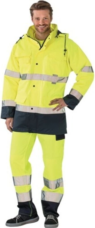 Planam Warnschutzparka Größe M gelb / marine - 2057048