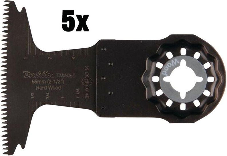 Tauchsägeblatt-Set, 5 Stk., TMA056, 65x40 mm, 1,8 mm - Makita