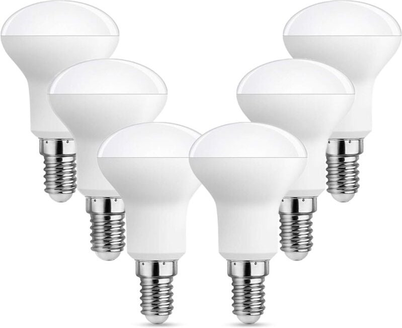 E14 R50 5W LED-Strahlerbirne, entspricht 40W E14-Glühlampe, 6000K Kaltweiß, 500LM, 120° Licht, AC 220V, LED-Glühbirne mi...