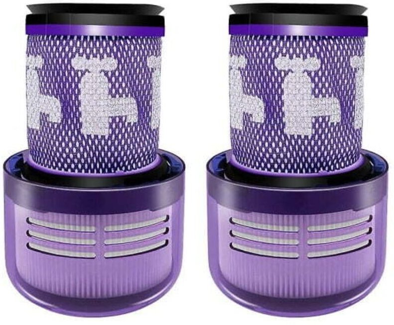 Packung mit 2 waschbaren Ersatzfiltern für den kabellosen Dyson V12 Detect Slim Staubsauger 971517-01