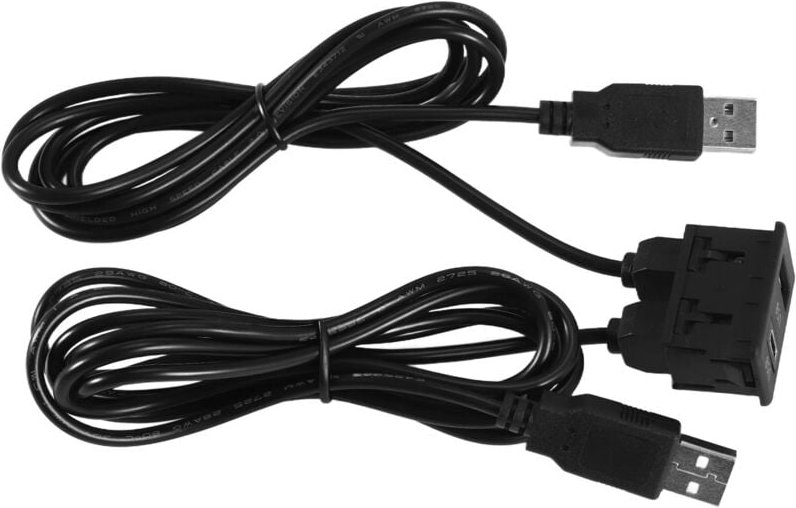 Tlily - 150CM Auto Armaturenbrett Unterputz 2 USB-Anschluss Panel Auto Boot Dual usb-tapyc Verlängerungskabel Adapter fü...