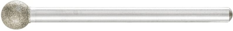 Pferd - Diamant-Schleifstift Kugel Ø6,0mm Schaft-Ø3 mm D91 (fein) zum Gravieren und Entgraten