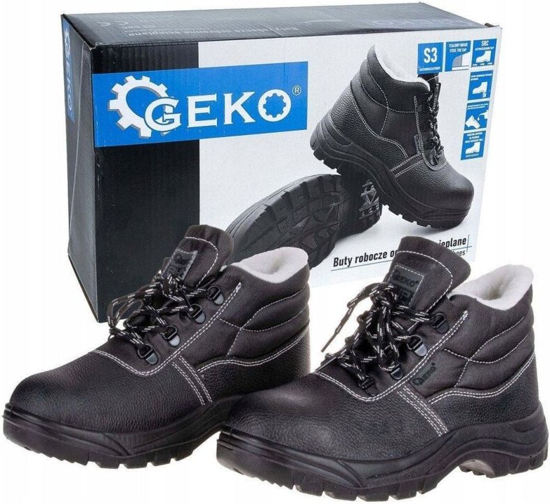 Geko Arbeitsschuhe isolierend schwarz S3 SRC Leder
