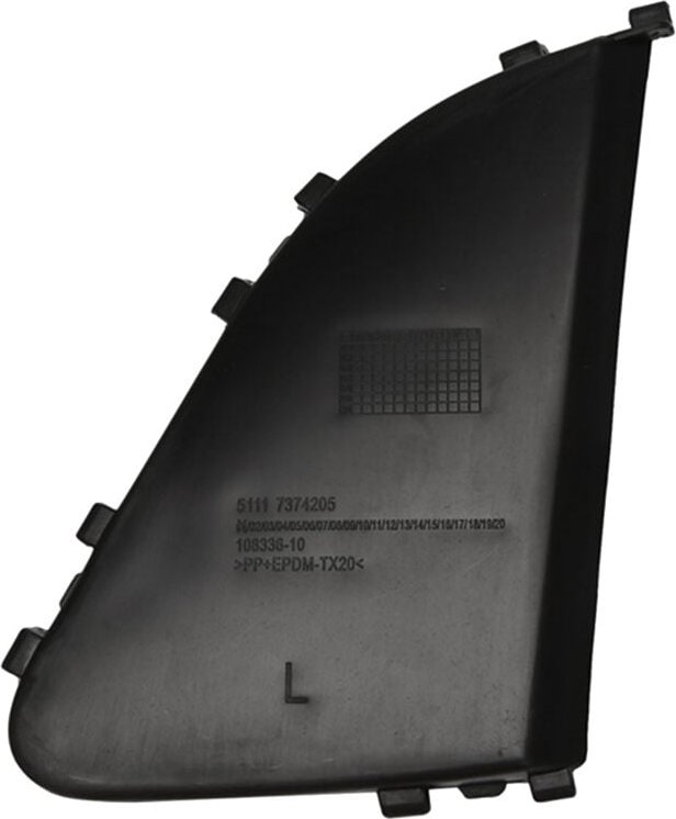 Tlily - 1 Paar KüHlergrill Vorne Links Rechts Geschlossen Mitte Schwarz Kunststoff 51117374205 51117374206 für X1 F48 F4...