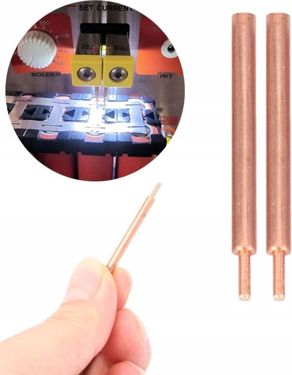 Rosfix Schweissnadeln Kupferlegierung – Ersatz für Punktschweißgerät Sunkko 737G, 787A+, 709AD+ 85 % IACS Leitfähigkeit ...