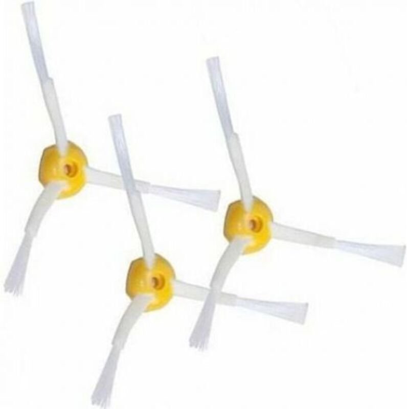 3er-Pack Seitenbürsten für iRobot Roomba – Serie 600/700 – Gelb