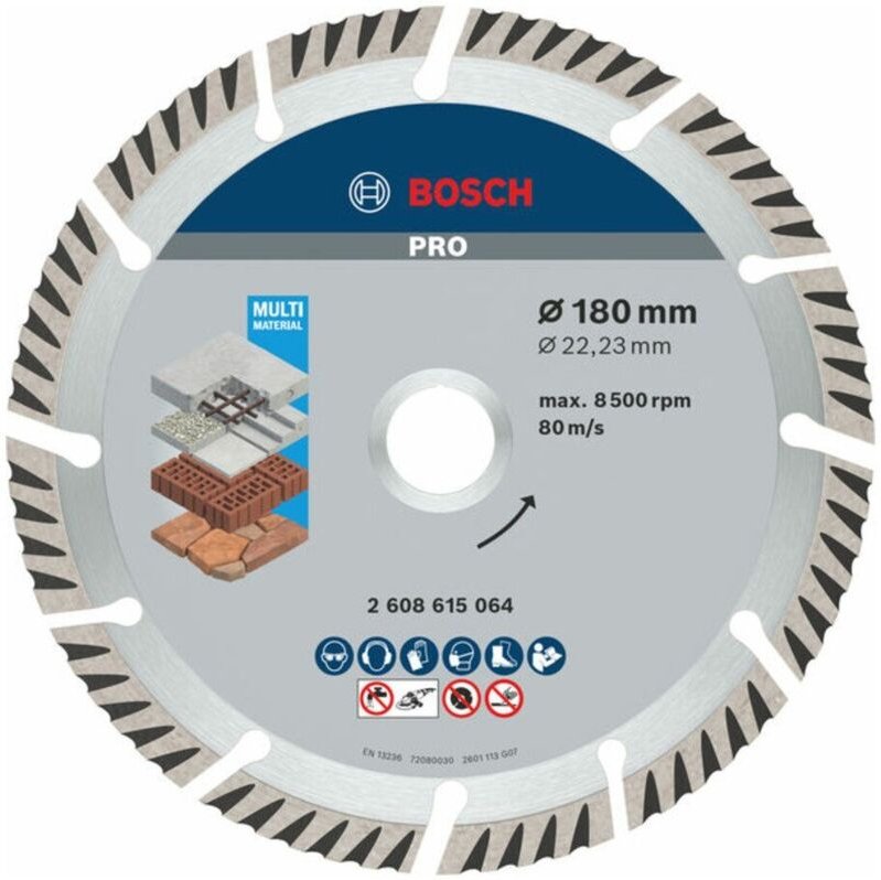Diamanttrennscheibe Standard for Universal 180 x 22,23 (10er-Pack) - Bosch