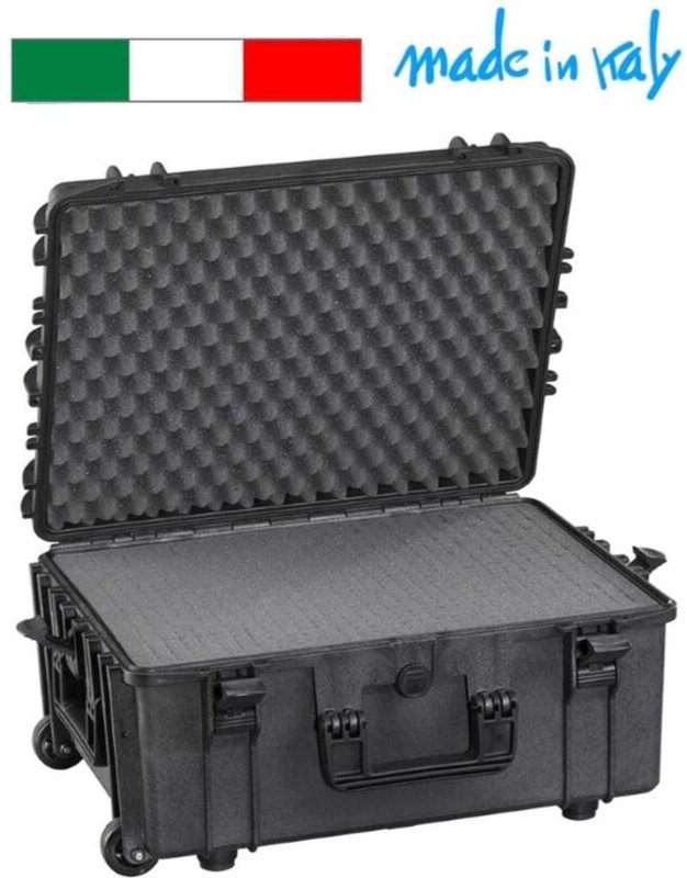 Perel - hartschalen-trolley - 604 x 473 x 283 mm - mit noppenschaum - 80 l