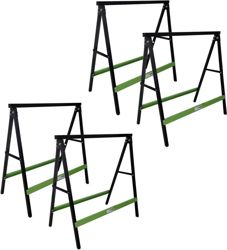 Thumbnail - 4x Klappbock Sägebock Arbeitsbock klappbar 2er Set Traglast 200 kg/Paar Gerüstbock