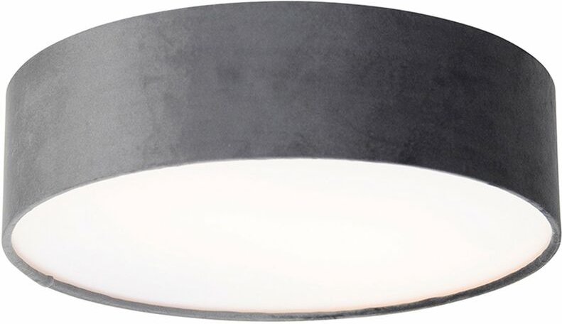 Moderne Deckenlampe grau 40 cm mit goldener Innenausstattung - Drum