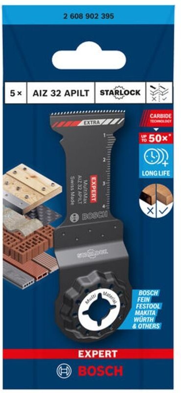 Bosch - expert Tauchsägeblatt MultiMax aiz 32 apilt für Multifunktionswerkzeuge, 5-tlg.