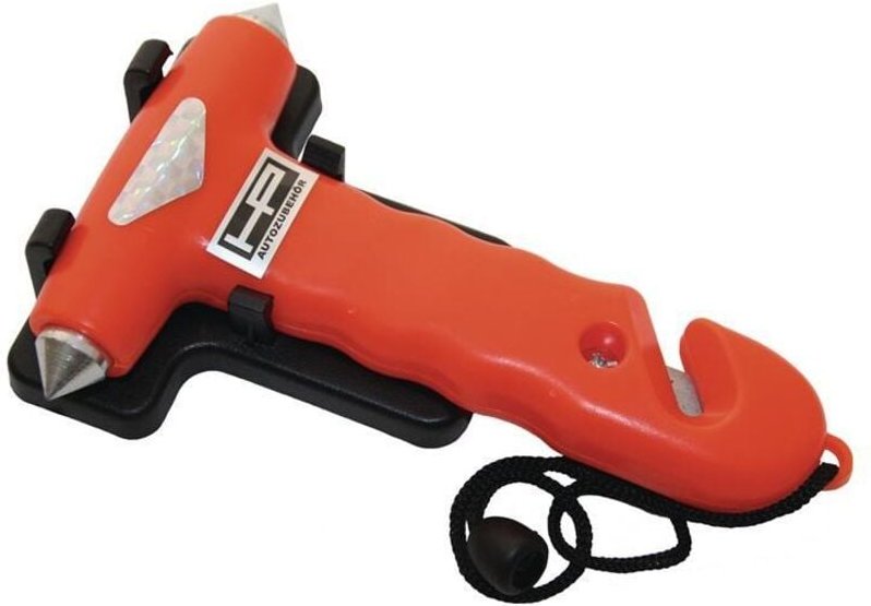 10659 Nothammer Inkl. Halter, Gurtschneider, Glasbrecher (l x b x h) 23.5 x 14 x 3. - Hp Autozubehör