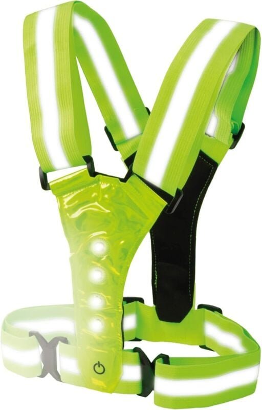 LED-reflektierende Sicherheitsweste Warnweste mit hoher Sichtbarkeit Unisex Reflektierender Sicherheitsgurt für nächtlic...