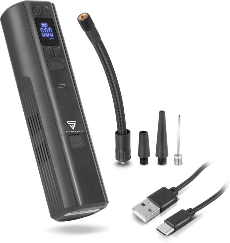 STAHLWERK Akku-Kompressor HF-800 ST Reifenkompressor 4,2 bar 80 W