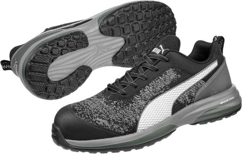 PUMA Charge Black Low 644540200000045 ESD Sicherheitshalbschuh S1P Schuhgröße (EU): 45 Schwarz, Grau