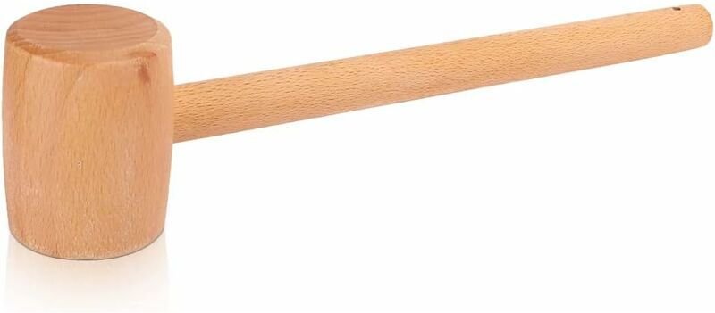 Maillet en Bois, Marteau en Bois Professionnel avec poignée Ergonomique, Mini Marteau en Bois Portable pour Menuisier Br...