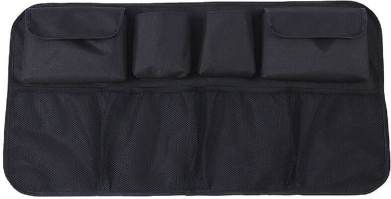 Cofi 1453 - Auto-Organizer für die Rücksitzlehne für den Kofferraum Wasserdicht Universell einsetzbar Polyester Schwarz