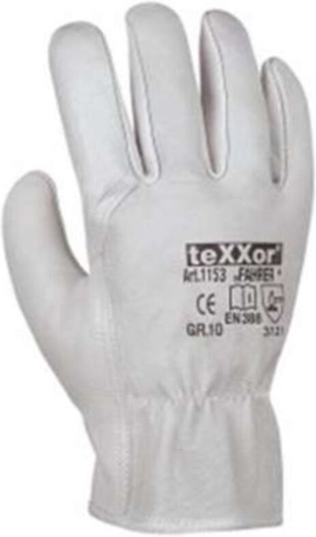 Rindnappaleder-Handschuh fahrer Kat.2 Leder 115310 Gr.10 - Texxor