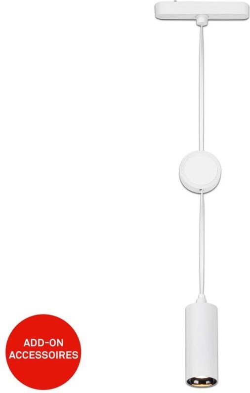 Briloner - Luxtrail Schienensystem, Warmweiß, Höhenverstellbar, Zubehör, Weiß, 13 x 120 x Ø4,2 cm