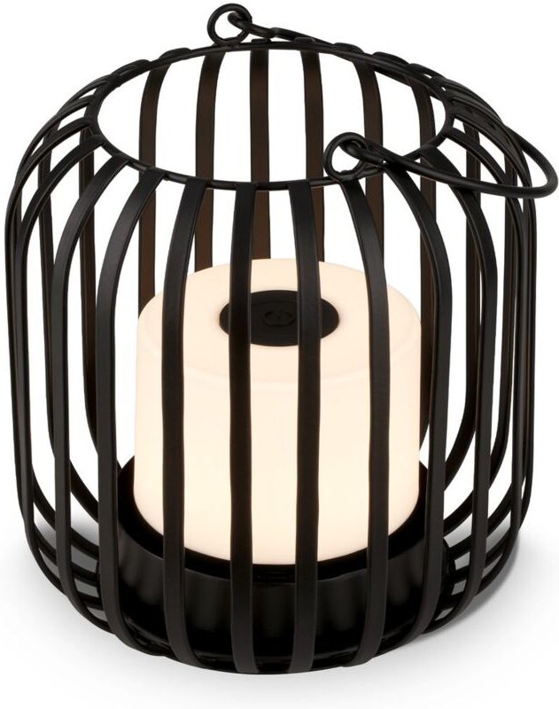 Akku led Tischleuchte, schwarz-gold, 1xLED/2W