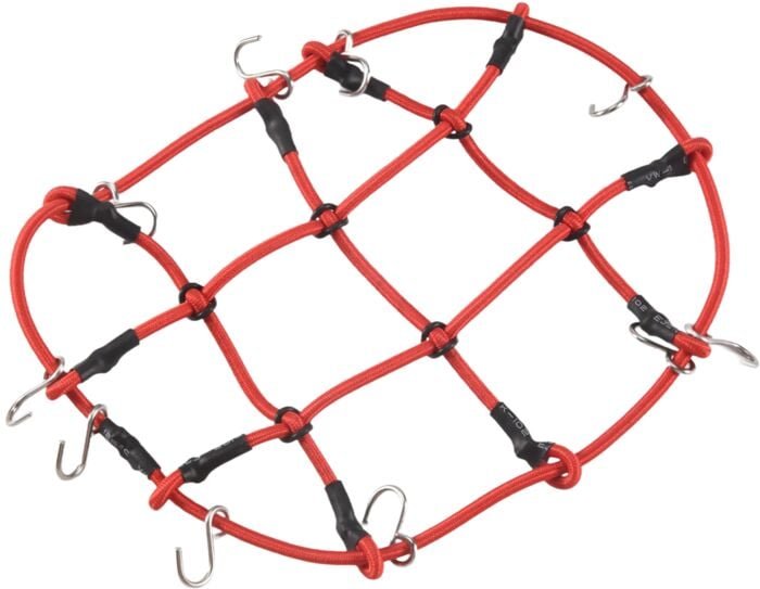 RC Auto Teile ZubehöR Elastisches GepäCk Netz für 1/12 MN D90 D99 MN99S, Rot