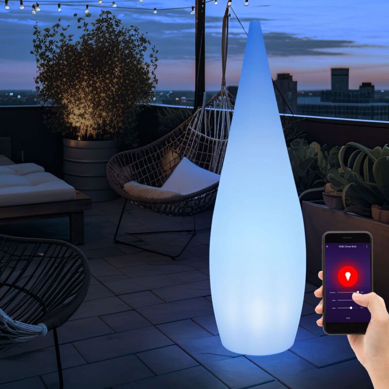 Led Außenleuchte Stehlampe Gartenleuchte Terrassenlampe, App Steuerung dimmbar Fernbedienung Smart Home rgb, 10W 850lm 2...