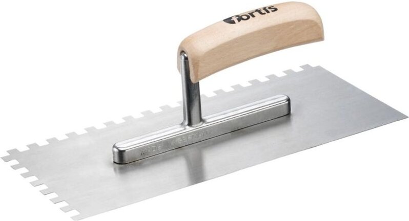 Glättekelle 8x8 mm gezahnt rostfrei - Fortis