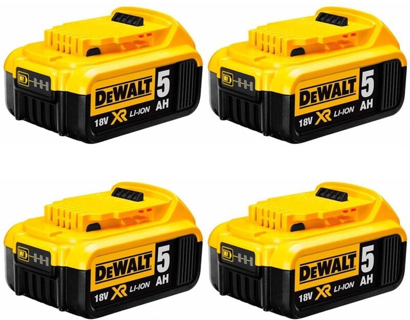 Dewalt - Pack mit 4 Batterien DCB184P4 (18V - 5,0 Ah)