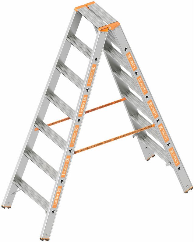 Le Topic - Stufen - Stehleiter 2X7 Stufen - Layher