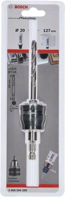 Thumbnail - Bosch Zentrierbohrer PC Adapter 3/8" 8.7 mm Drill HSS-G 7.15 x 105 mm