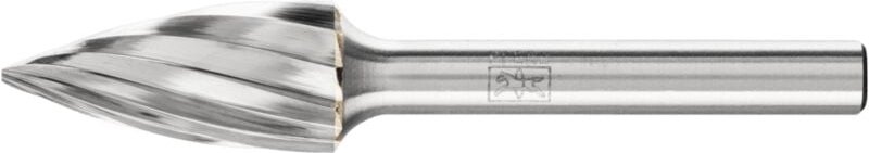 Hartmetall Frässtift Spitzbogen spg ø 12x25 mm Schaft-Ø 6 mm Z1 universal grob - Pferd