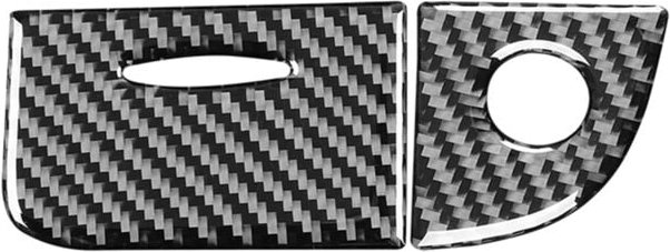 Kohlefaser für E- W211 2003-2009 Aufbewahrungsbox Schlossabdeckung Zierleiste Innenausstattung