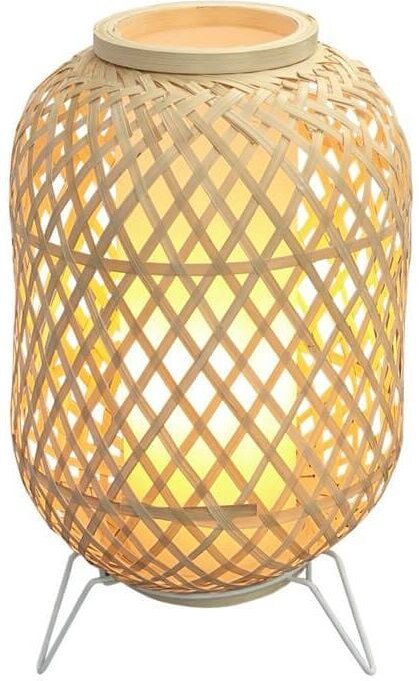 Tischleuchte Korblampe roso